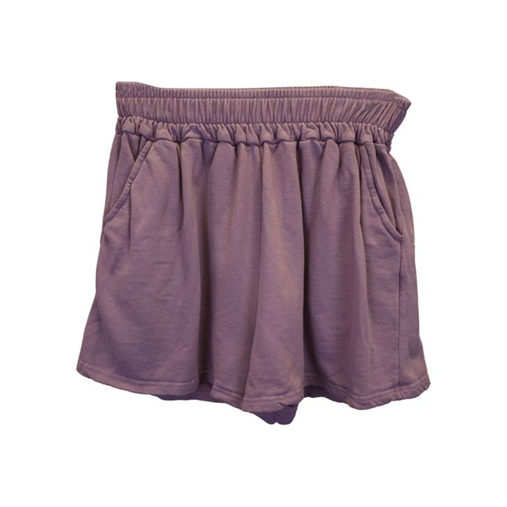 Frankie Shop Jaimie Shorts in Purple Cotton
